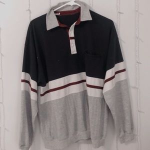 striped sporty pullover